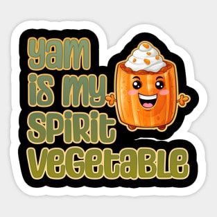 Yam is my Spirit Vegetable Sticker